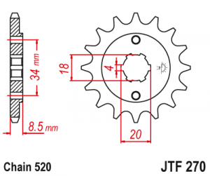 Kolečko J.T. 270-520-14