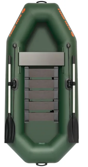 Čln Kolibri K230 Lite zelený, lamelová podlaha