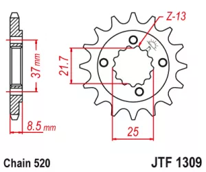 Kolečko J.T. 1309-520-13