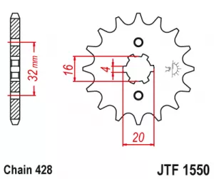 Kolečko J.T.1550-428-14