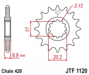 Kolečko J.T.1120-420-11