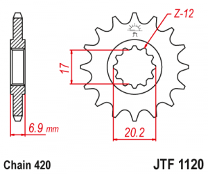 Kolečko J.T.1120-420-10