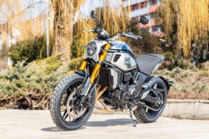 Motocykel CFMOTO 700CL-X Heritage 2021 - modrá DEMO