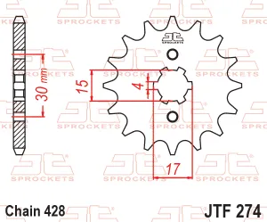 Kolečko J.T. 274-15