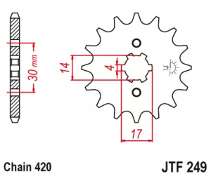 Kolečko J.T. 249-14