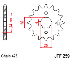 Kolečko J.T.259-428-17