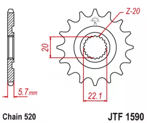Kolečko J.T.1590-520-12