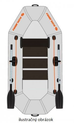 Čln Kolibri K-190 Lite šedý lamelová podlaha