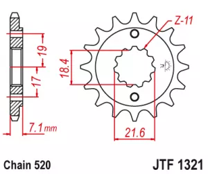 Kolečko J.T.1321-520-13