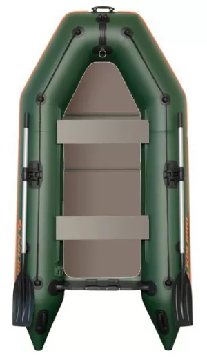 Čln Kolibri KM-245P zelený, pevná podlaha