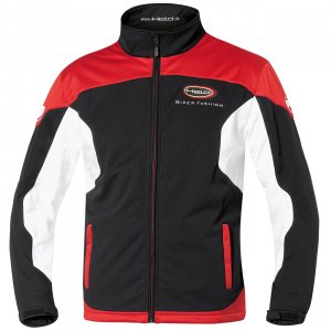 Bunda Team softshell čierno-červená