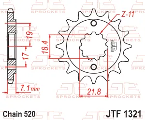 Kolečko J.T.1321-520-14