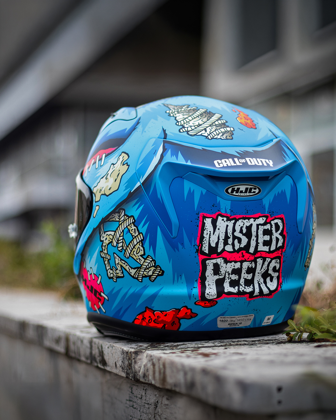 HJC RPHA 12 Mister Peeks – zadná časť